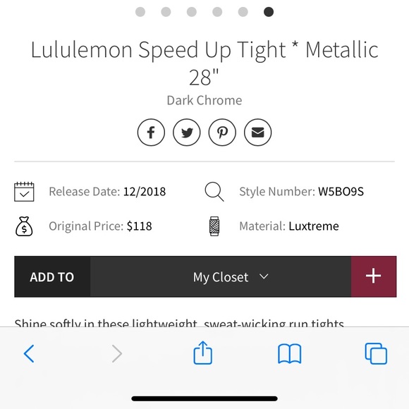 Speed Up Tight 28” metallic - Picture 6 of 6